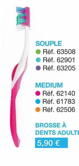 Stanhome Brosse à dents adulte souple, medium offre