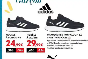 Sport 2000 Chaussures runfalcon 2.0 cadet & junior offre