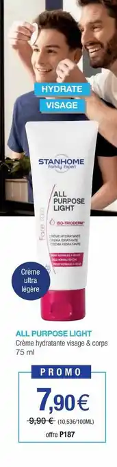 Stanhome Crème hydratante visage & corps offre