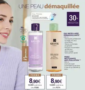 Stanhome Eau micellaire démaquillante, huile nettoyante anti-pollution offre