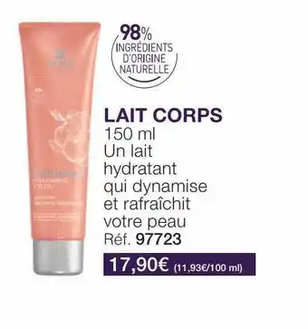 Stanhome Lait corps kiotis offre