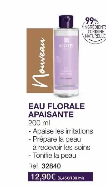 Stanhome Eau florale apaisante kiotis offre