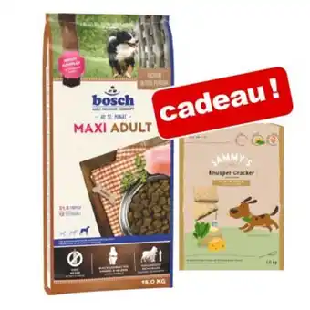 Zooplus Croquettes bosch pour chien 15 kg + biscuits sammy's 1 kg offerts ! offre
