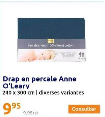 Action Drap en percale anne o'leary offre