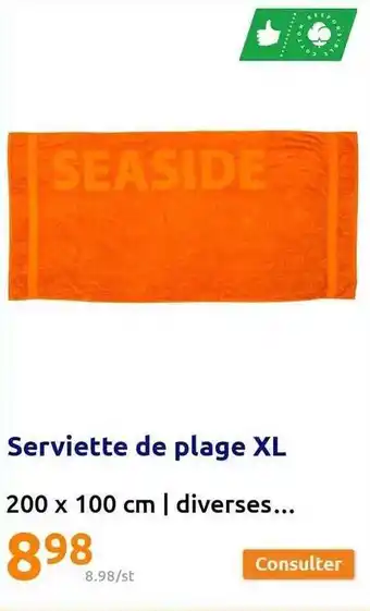 Action Serviette de plage xl offre