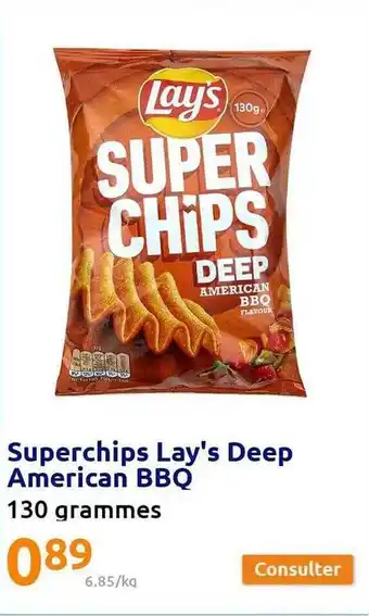 Action Superchips lay's deep american bbq offre