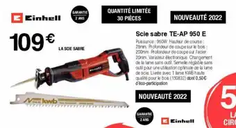 Scie sabre TE-AP 950 E