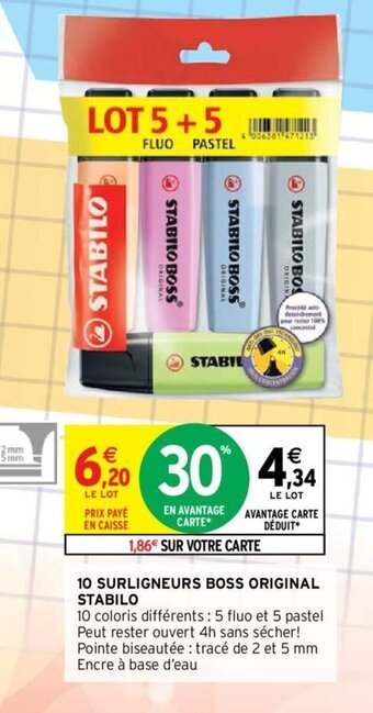 STABILO 10 surligneurs boss original