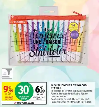 STABILO 14 surligneurs swing cool