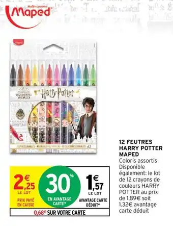MAPED 12 feutres harry potter