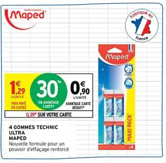 MAPED 4 gommes technic ultra