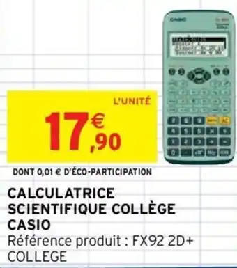 Calculatrice scientifique collège casio