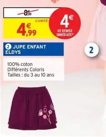 Intermarché Jupe enfant eldys offre