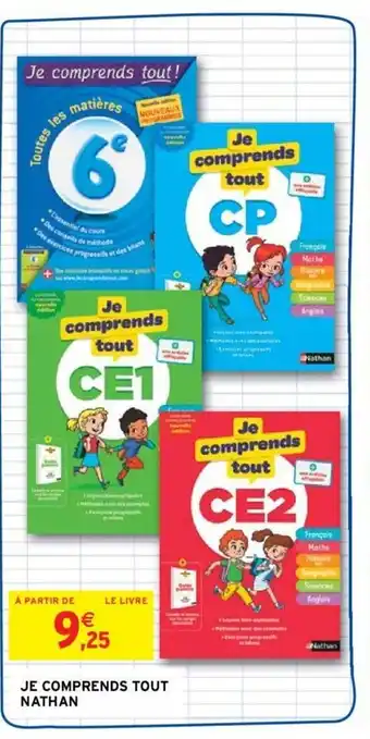 Intermarché Je comprends tout nathan offre