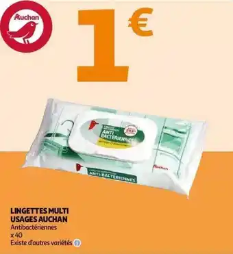 Auchan Lingettes multi usages auchan offre