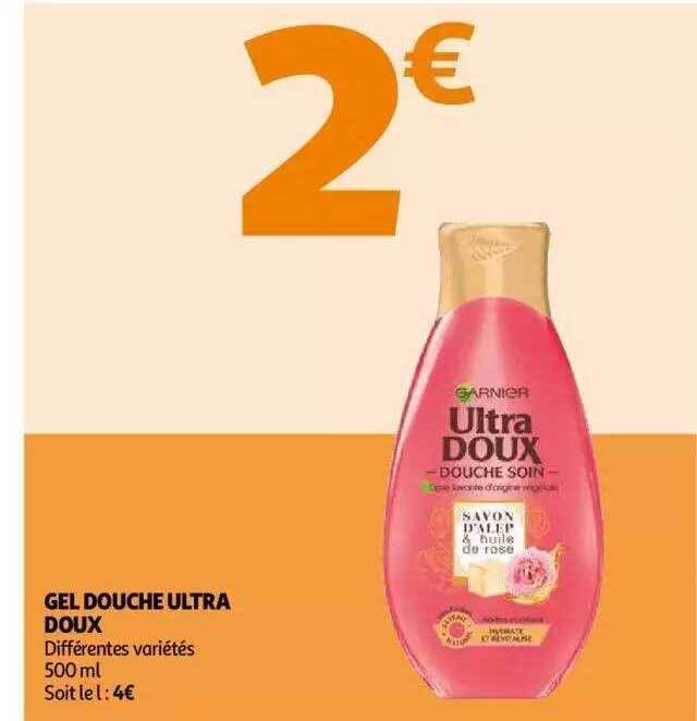 Promo Gel douche ultra doux chez Auchan