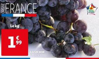 Auchan Raisin noir offre