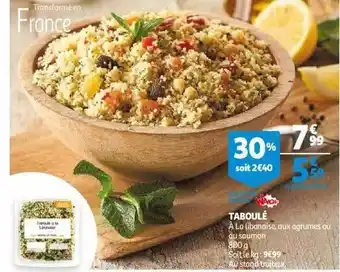 Auchan Taboulé offre