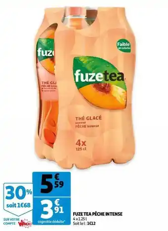 Auchan Fuze tea intense offre