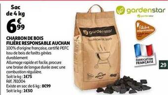 Auchan Charbon de bois filière responsable auchan offre