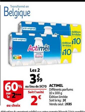 Auchan Actimel offre