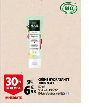 Auchan Crème hydratante jour n.a.e. offre