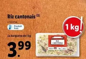 Lidl Riz cantonais offre