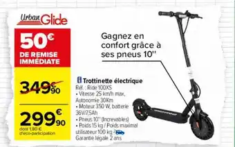 Carrefour Trottinette électrique urban glide offre