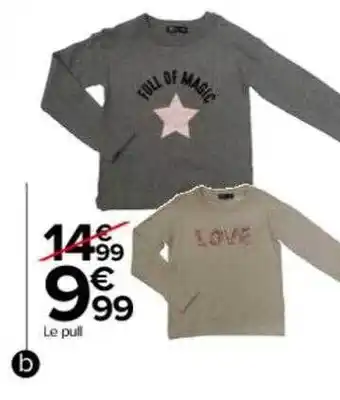Carrefour Le pull offre