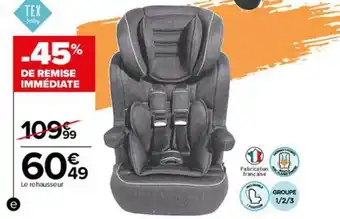 Carrefour Le rehausseur tex baby offre