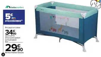 Carrefour Le lit parapluie bebeconfort offre