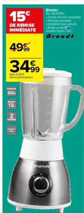 Blender brandt