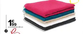 Carrefour La serviette 50 x 80 cm offre
