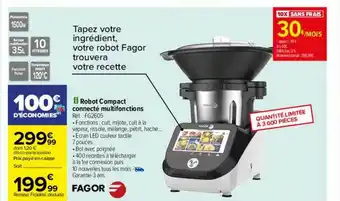 Carrefour Robot compact connecté multifonctions fagor offre