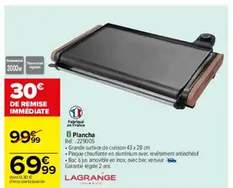 Plancha lagrange