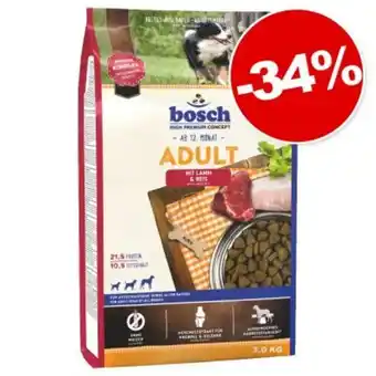 Croquettes bosch 1 kg pour chien : 34 % de remise !