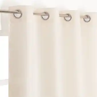 Leroy Merlin Rideau occultant isolant thermique dario, écru l.135 x h.260 cm offre