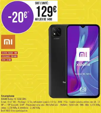 Géant Casino Xiaomi smartphone offre