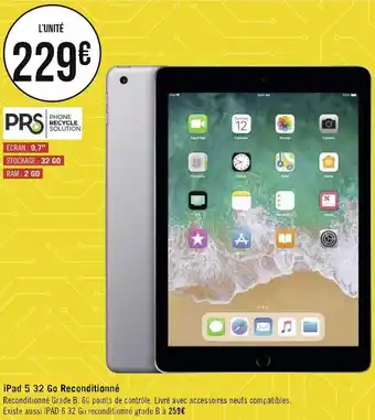 Apple ipad 5 32 go reconditionné