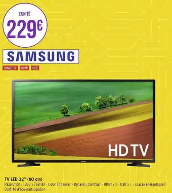 Géant Casino Samsung tv led 32’’ (80 cm) offre