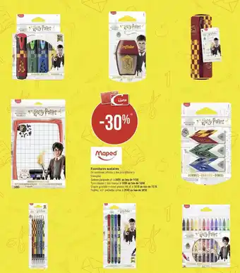 Géant Casino Maped bon plan sur fournitures scolaires de la marque maped offre