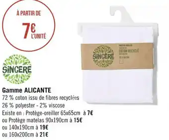 Géant Casino Casino bon plan sur la gamme alicante offre