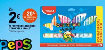 E.Leclerc 24 feutres de coloriage offre