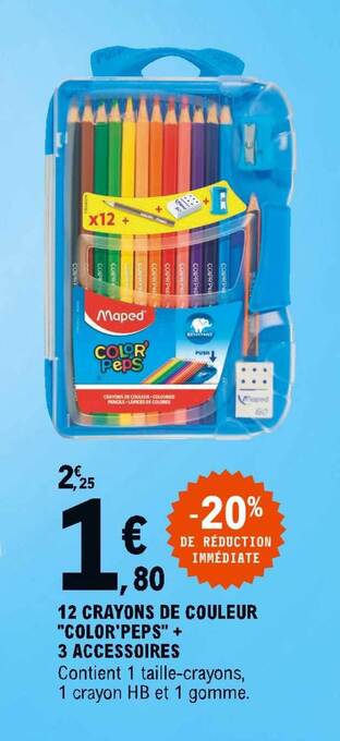 12 crayons de couleur