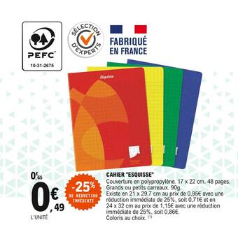 E.Leclerc Cahier offre