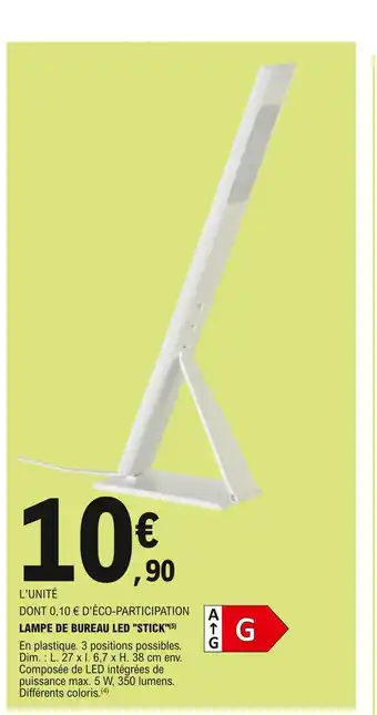 E.Leclerc Lampe de bureau led offre