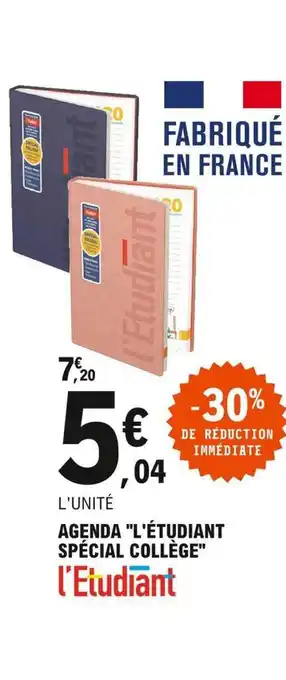 E.Leclerc Agenda offre