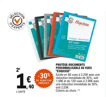 E.Leclerc Protège-documents personnalisable 60 vues offre