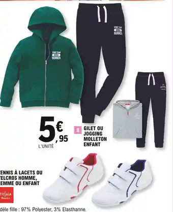 E.Leclerc Gilet ou jogging molleton enfant offre