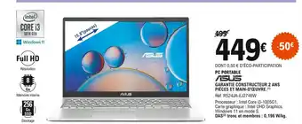 E.Leclerc Pc portable asus offre
